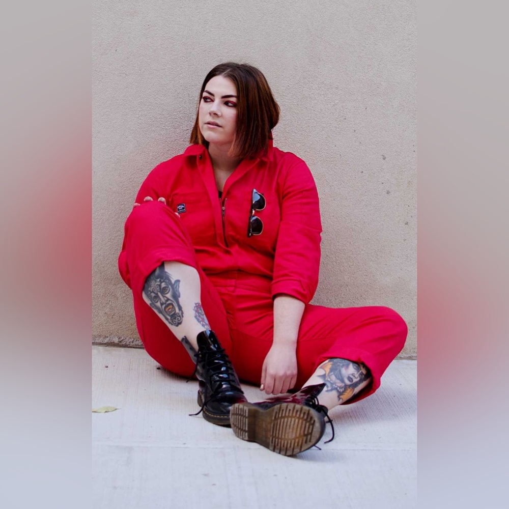 Wildfang Red Essential Coveralls sz Medium